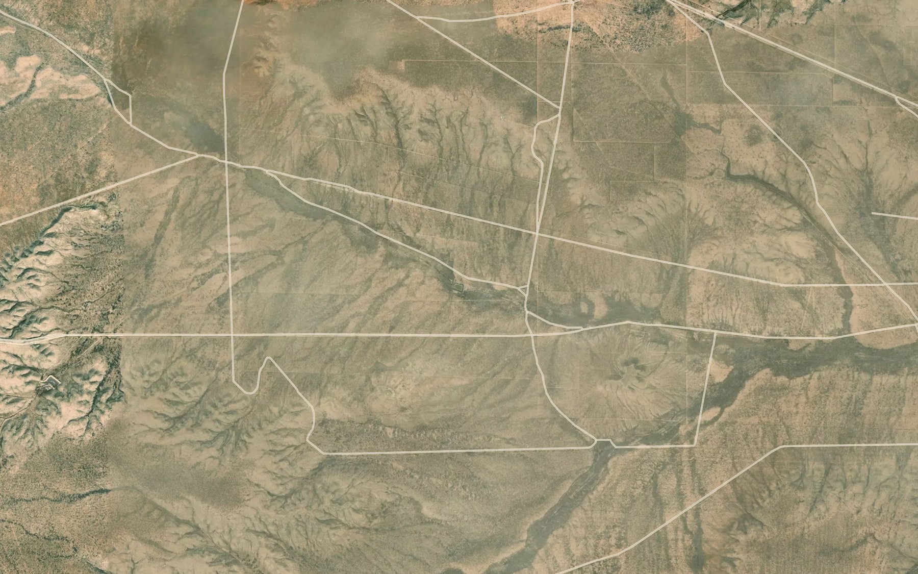 Satellite map of the Hobo Tank