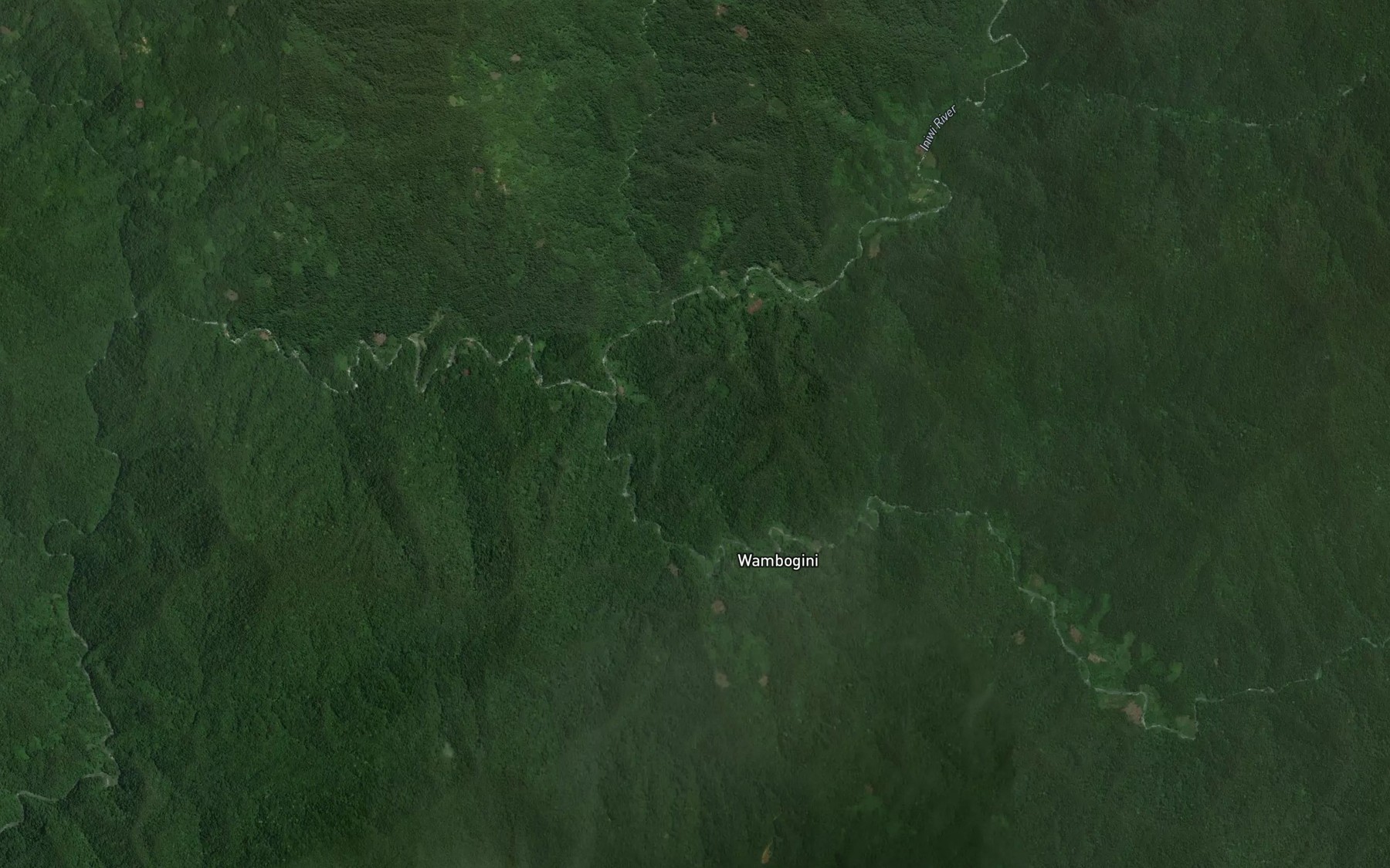 Satellite map of the Aimbaki Creek
