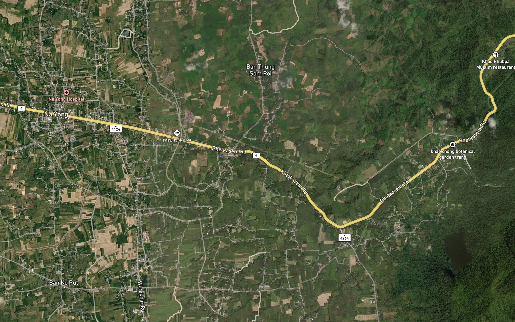 Satellite map of the Khlong Lam Khanun