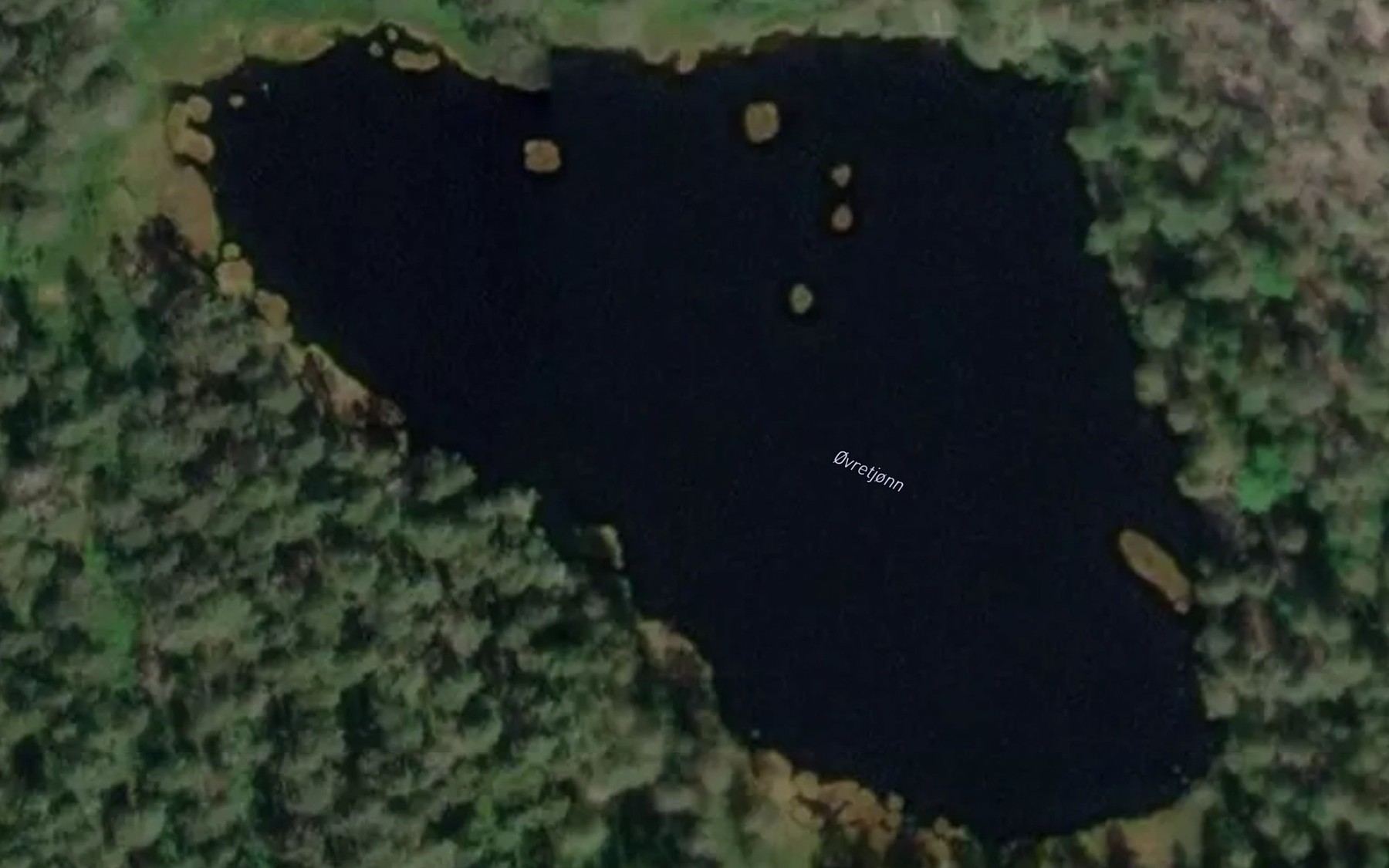 Satellite map of the Ovretjorn