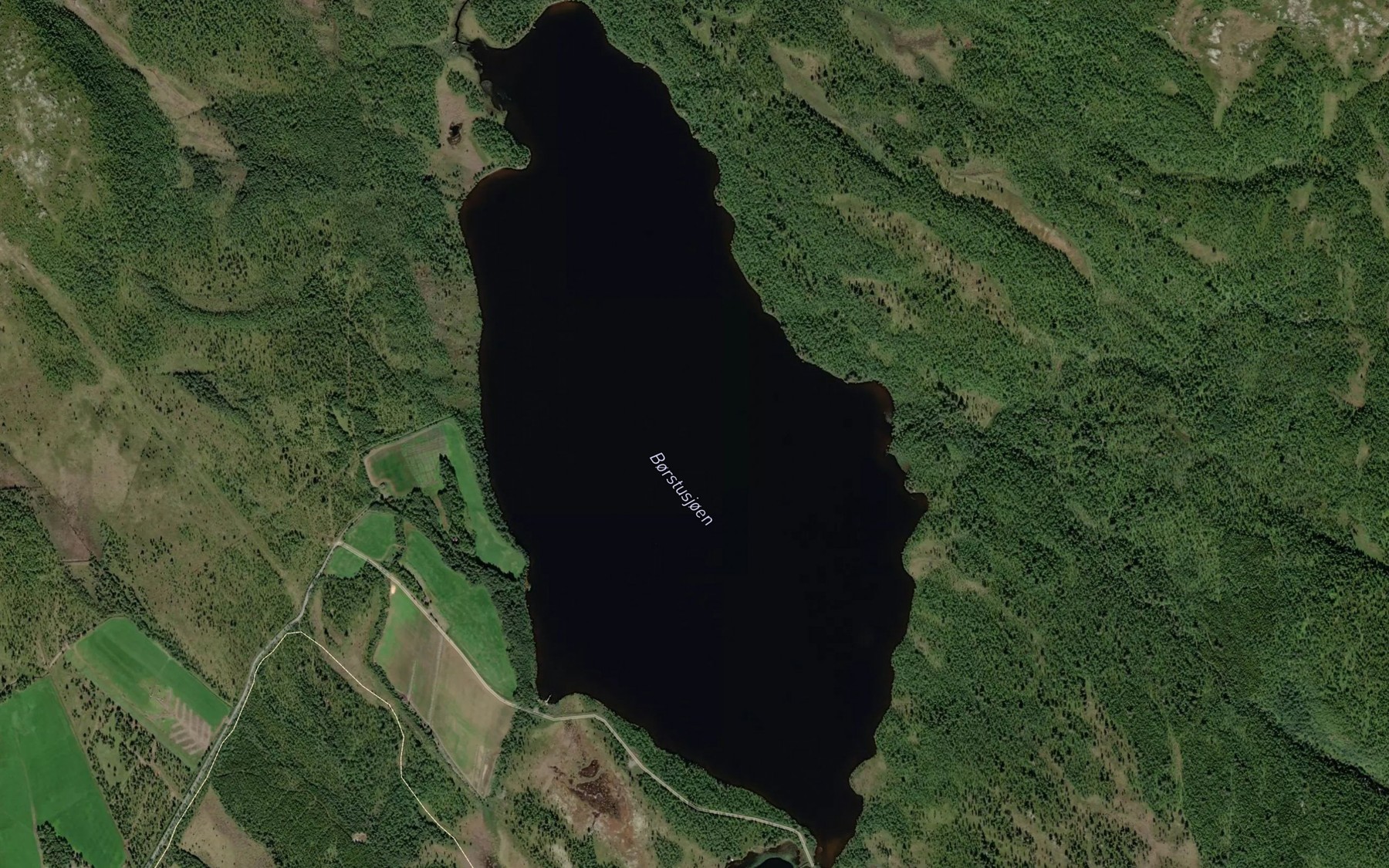 Satellite map of the Borstusjoen