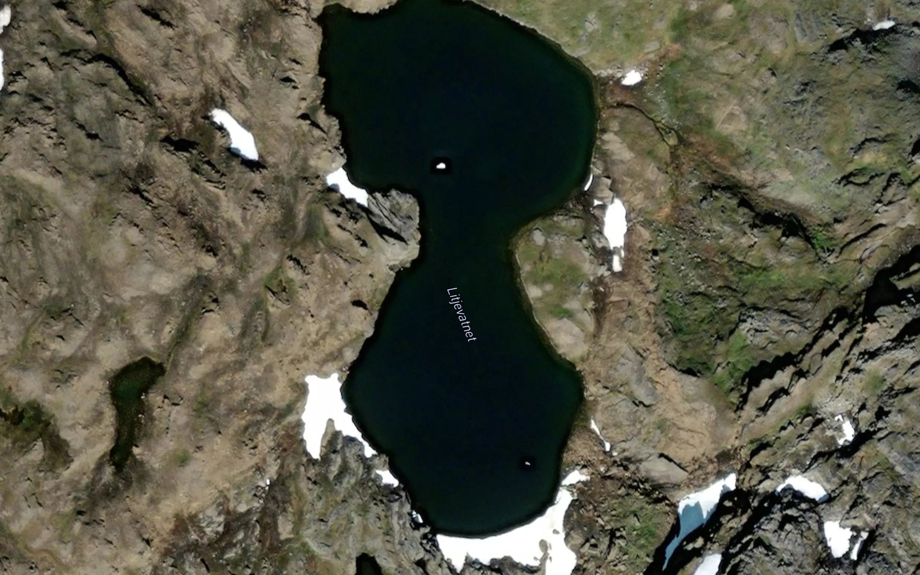 Satellite map of the Litlevatnet