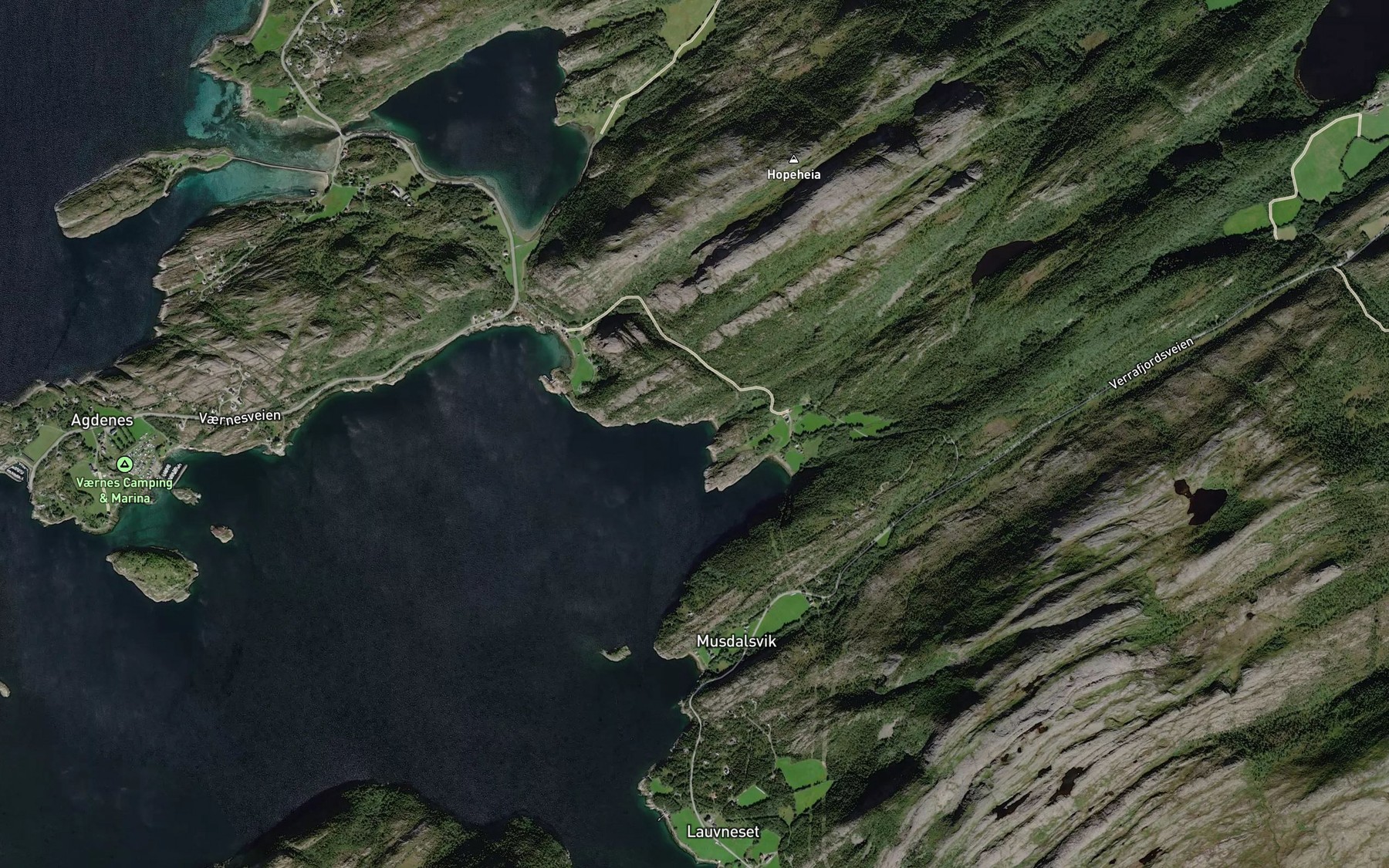 Satellite map of the Malivika