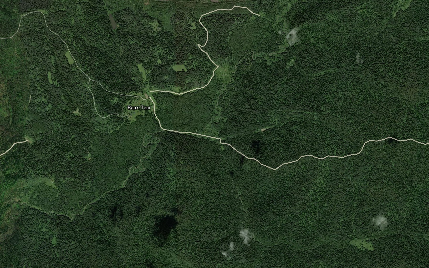 Satellite map of the Sredniy Migash