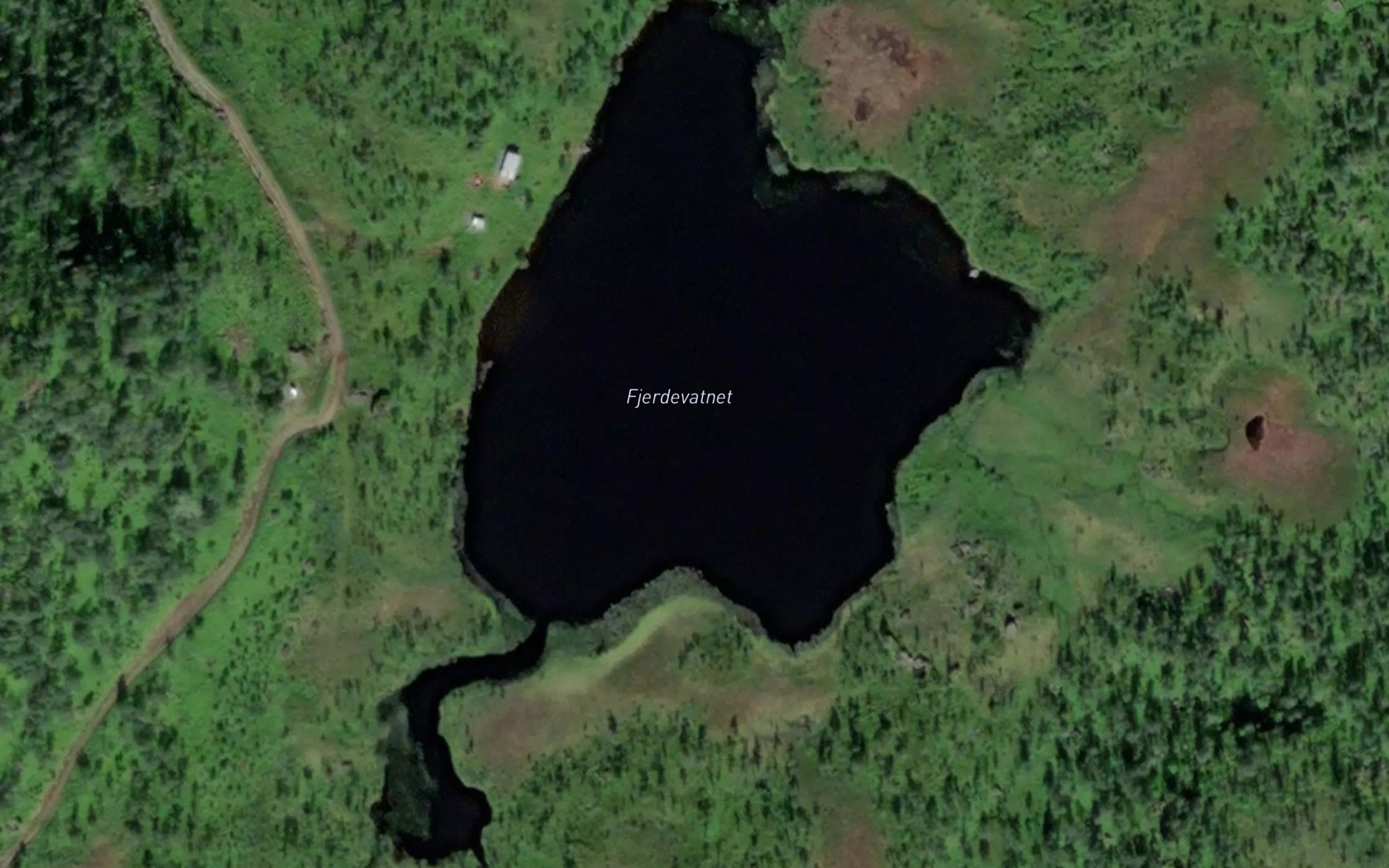 Satellite map of the Fjerdevatnet