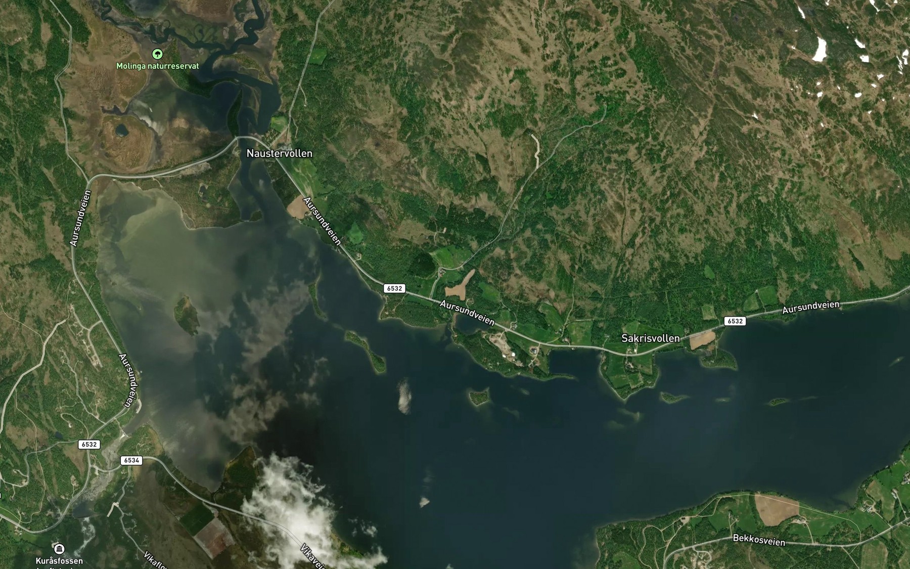 Satellite map of the Solhusbekken