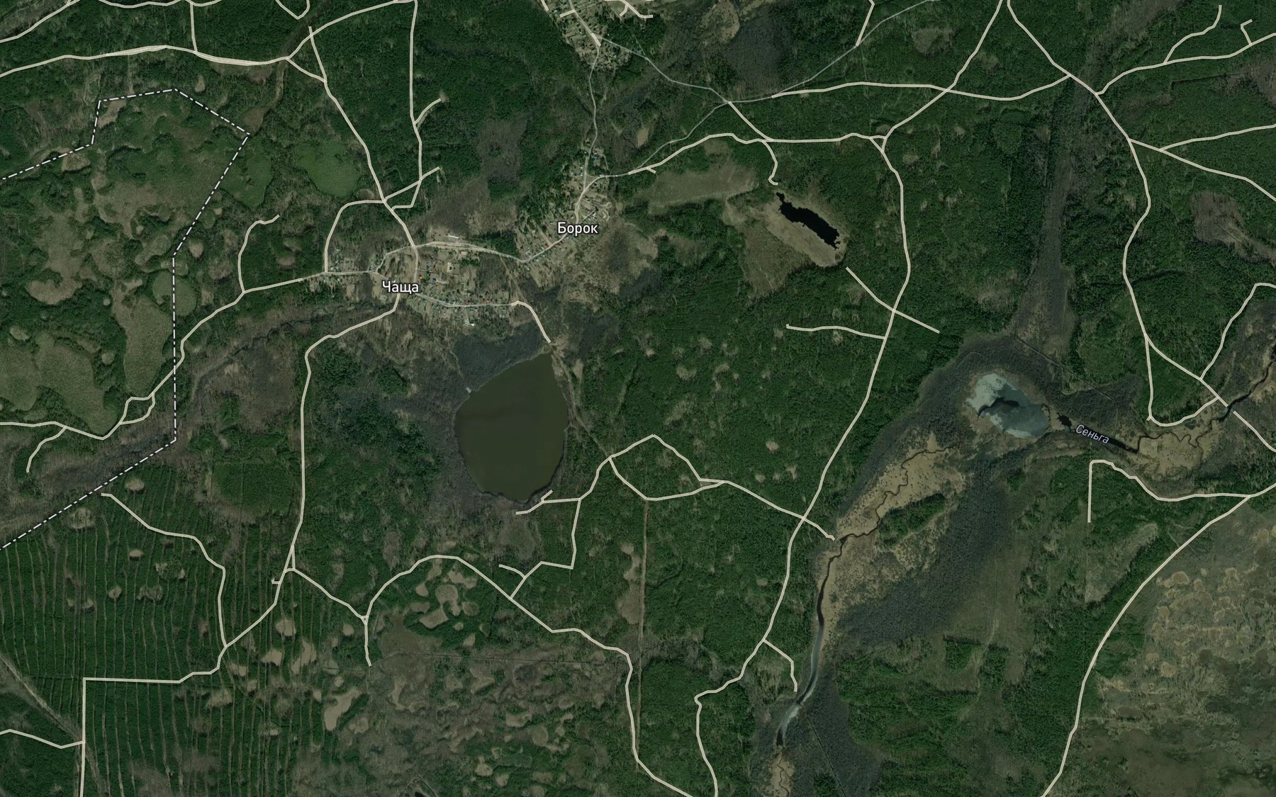 Satellite map of the Ozero Chashchinskoye