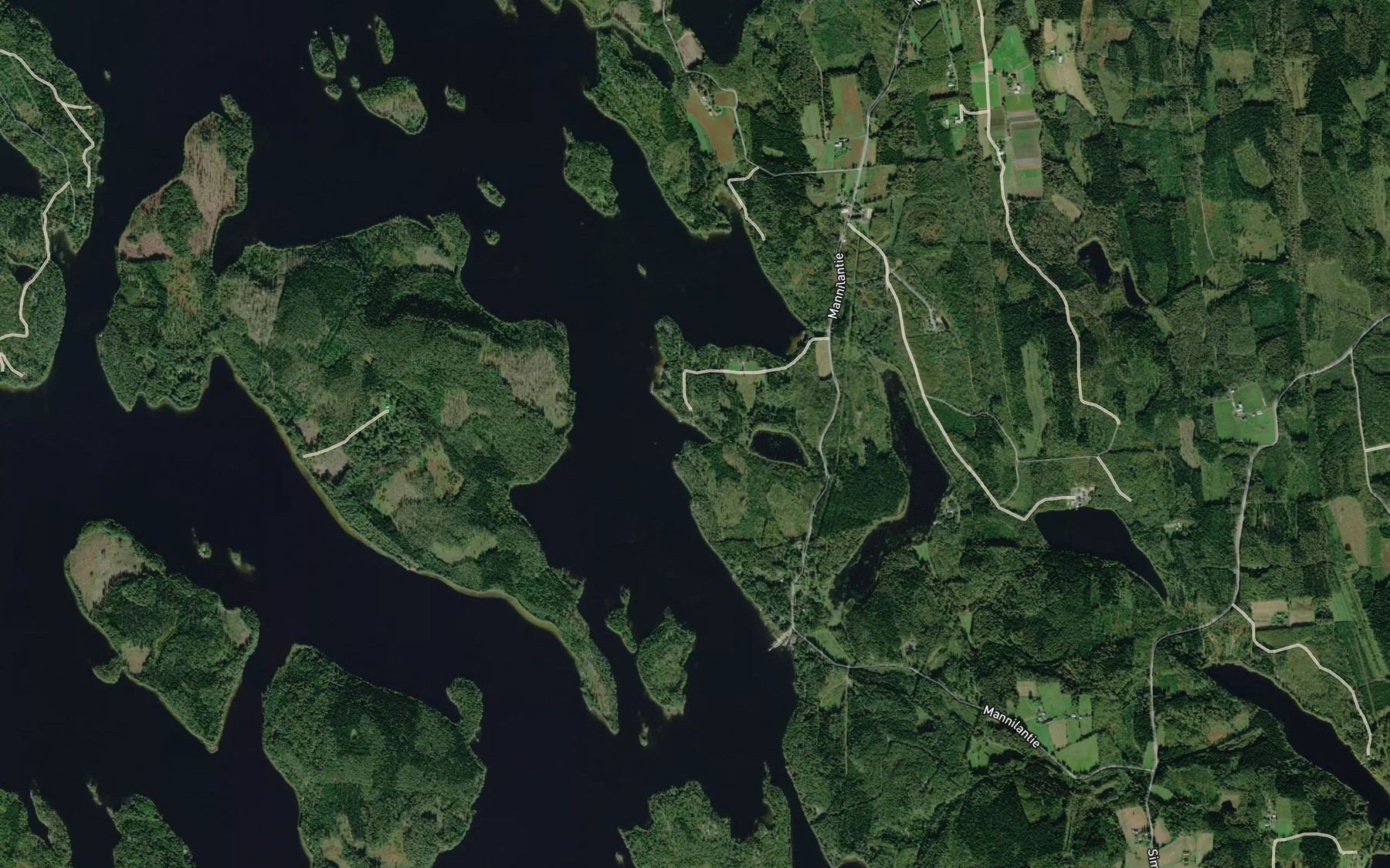 Satellite map of the Karaalahti