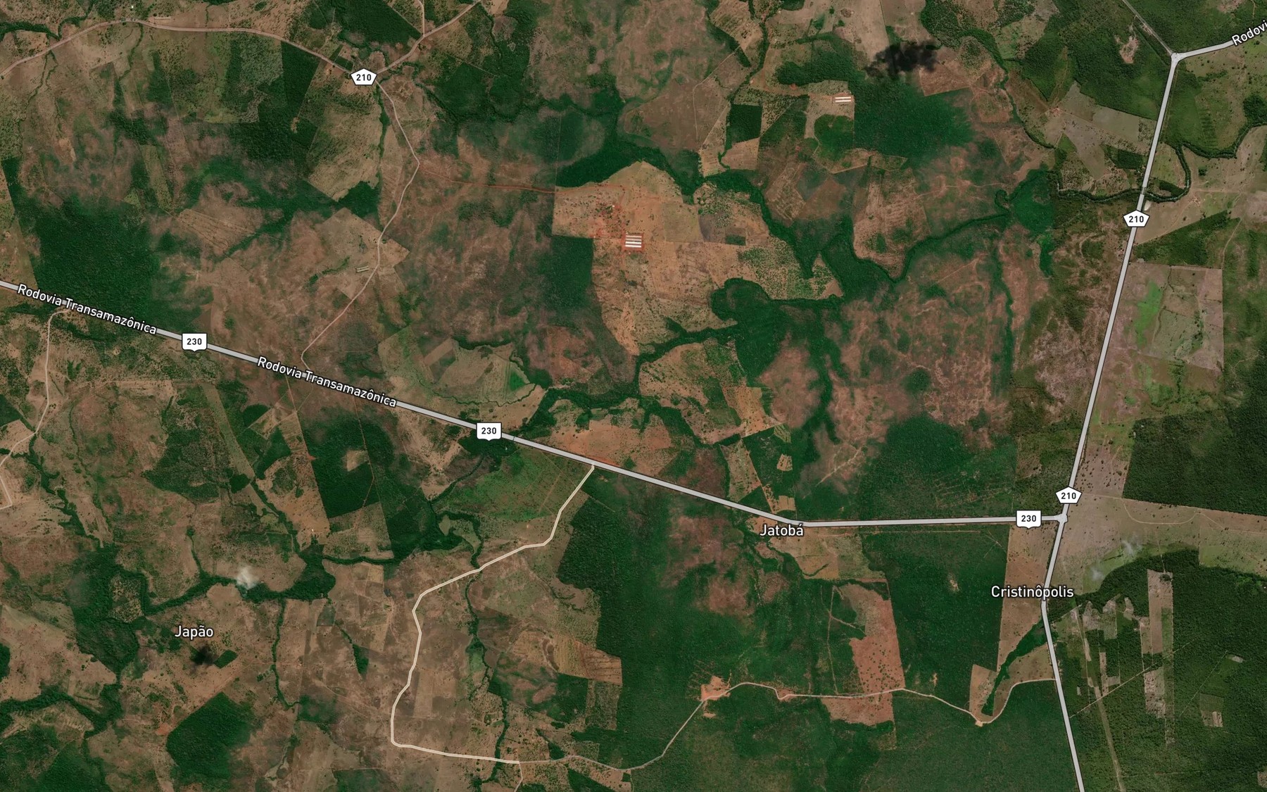 Satellite map of the Corrego Jatoba