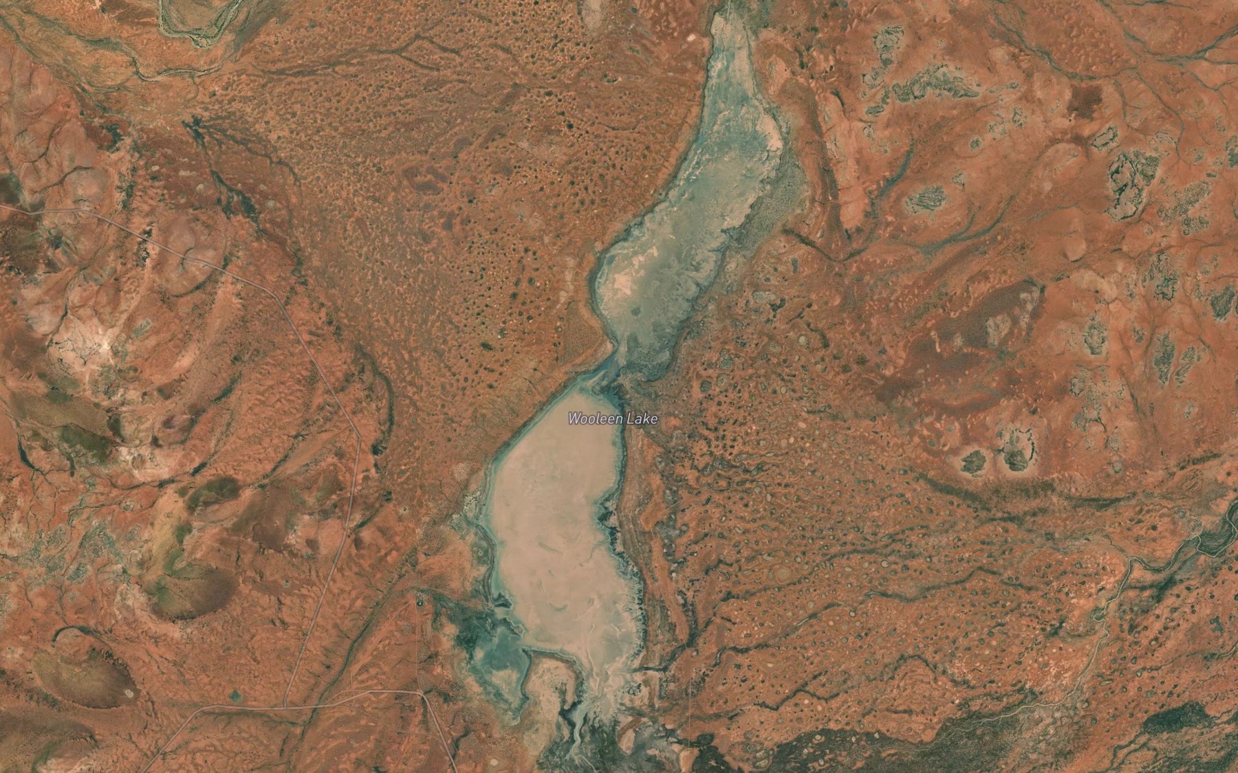 Satellite map of the Wooleen Lake