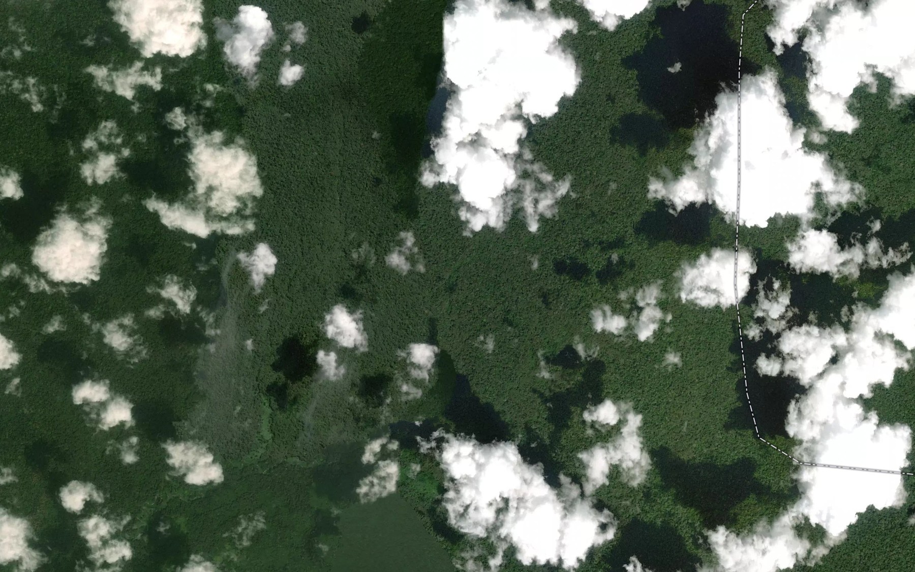 Satellite map of the Aboga