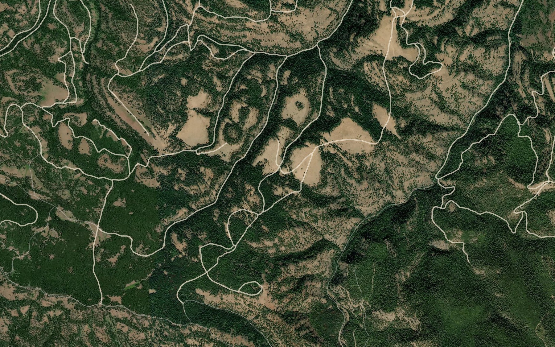 Satellite map of the Pickle Spring