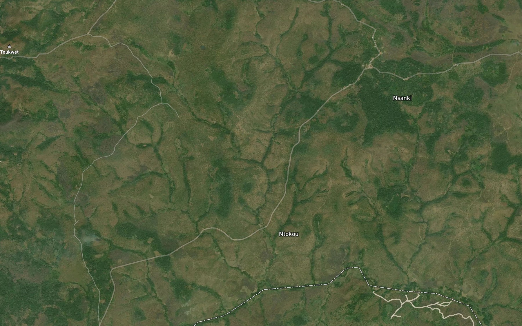 Satellite map of the Koupniet