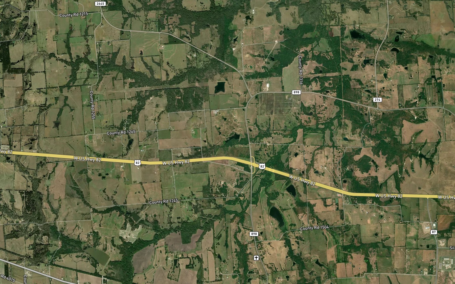 Satellite map of the Soil Conservation Service Site 12 Reservoir