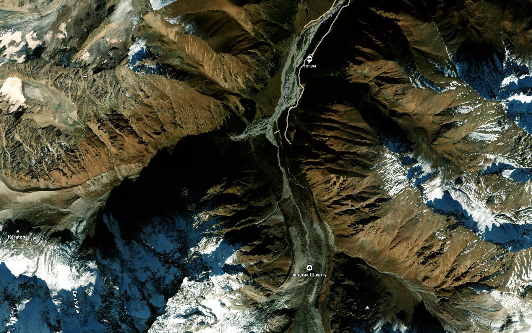 Satellite map of the Kulak