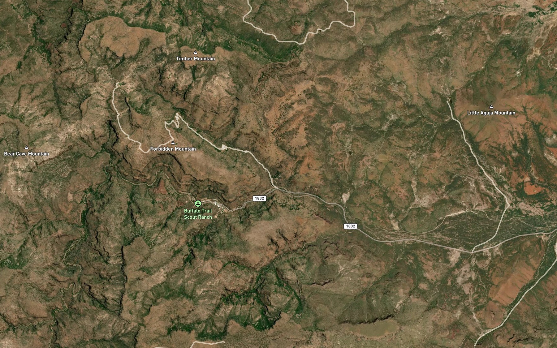 Satellite map of the Orchard Spring