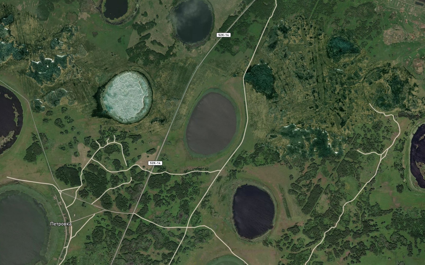 Satellite map of the Ozero Gor'koye