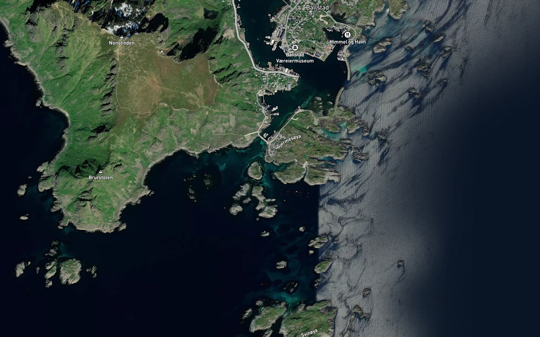 Satellite map of the Polshamn