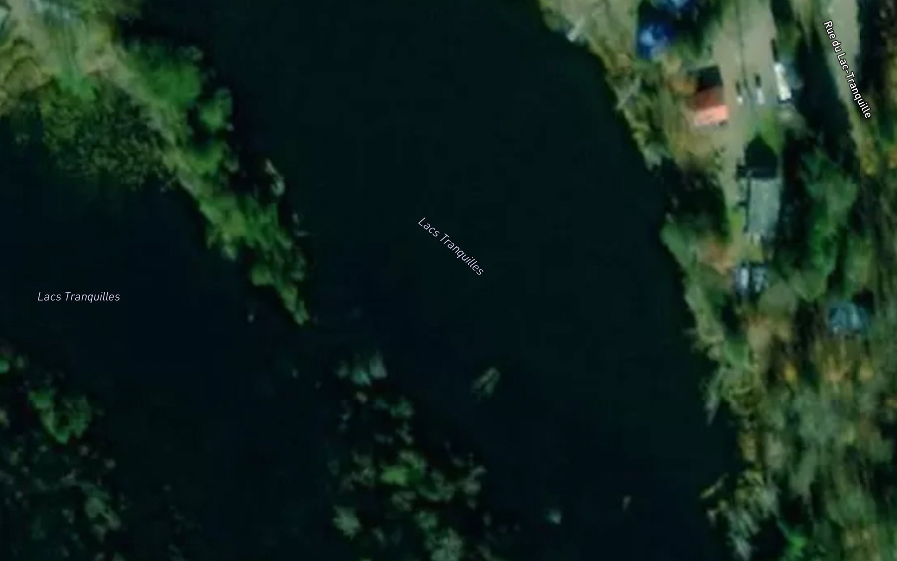 Satellite map of the Lac Tranquille