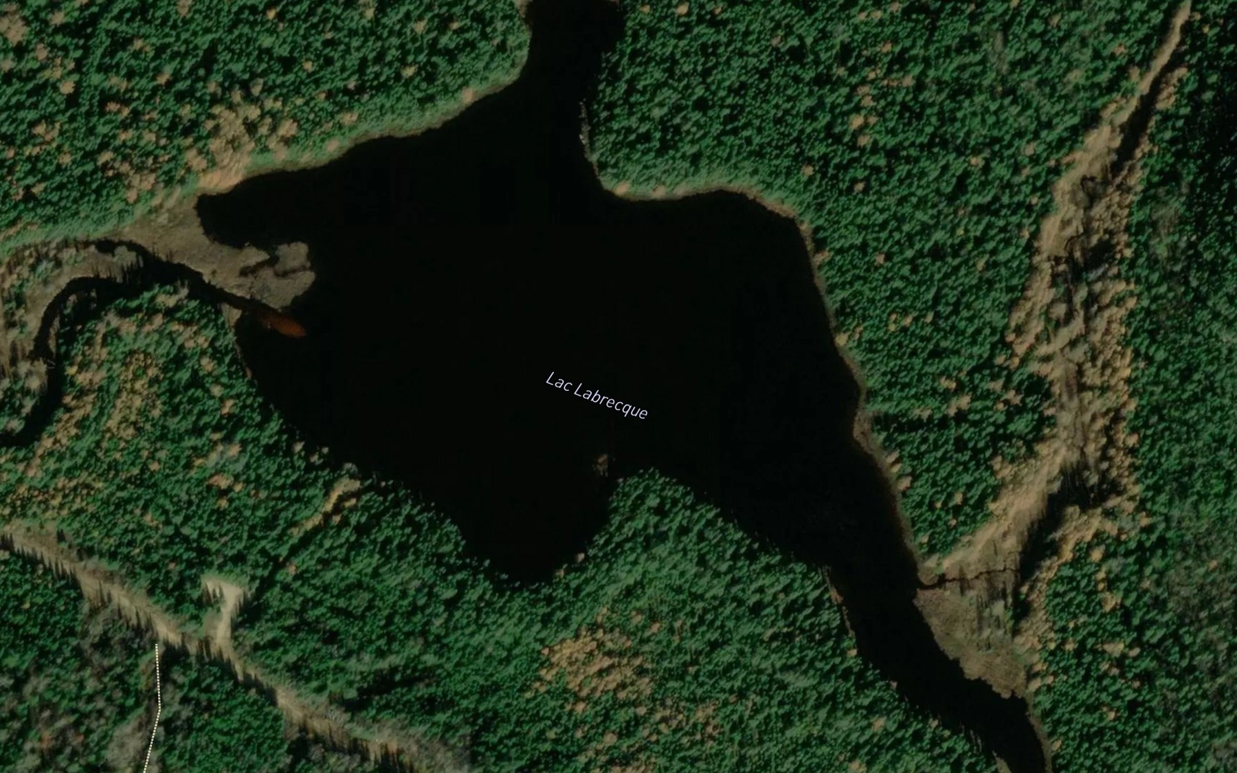 Satellite map of the Lac Labrecque