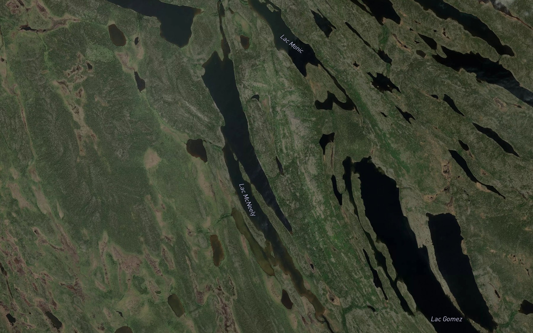 Satellite map of the Lac McNeely