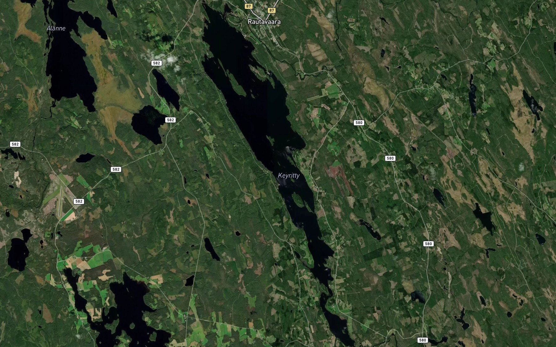 Satellite map of the Alakoyritynjarvi