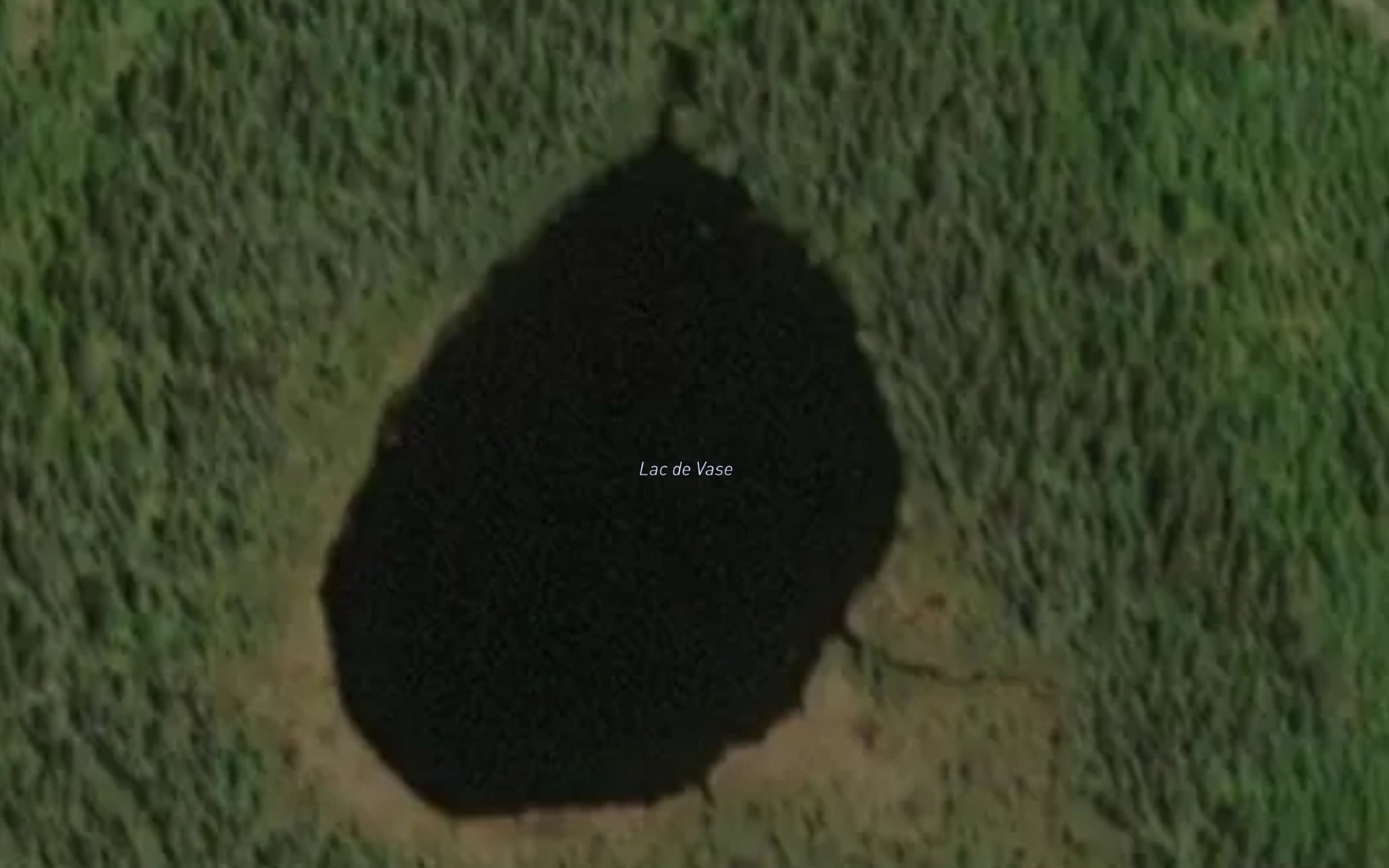 Satellite map of the Lac de Vase