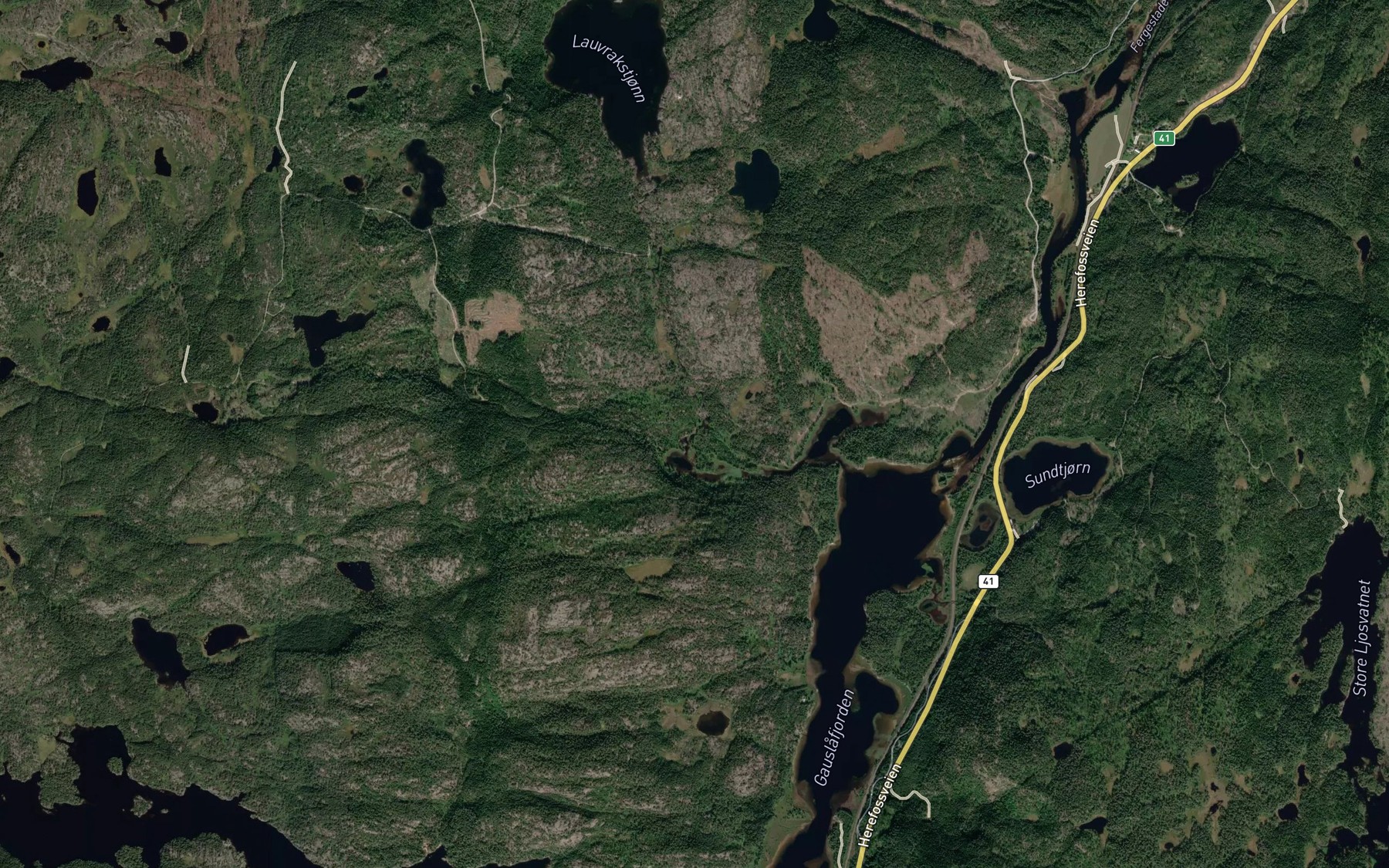 Satellite map of the Jonsfoss
