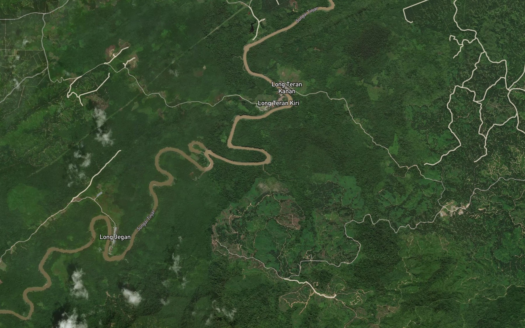 Satellite map of the Sungai Merong