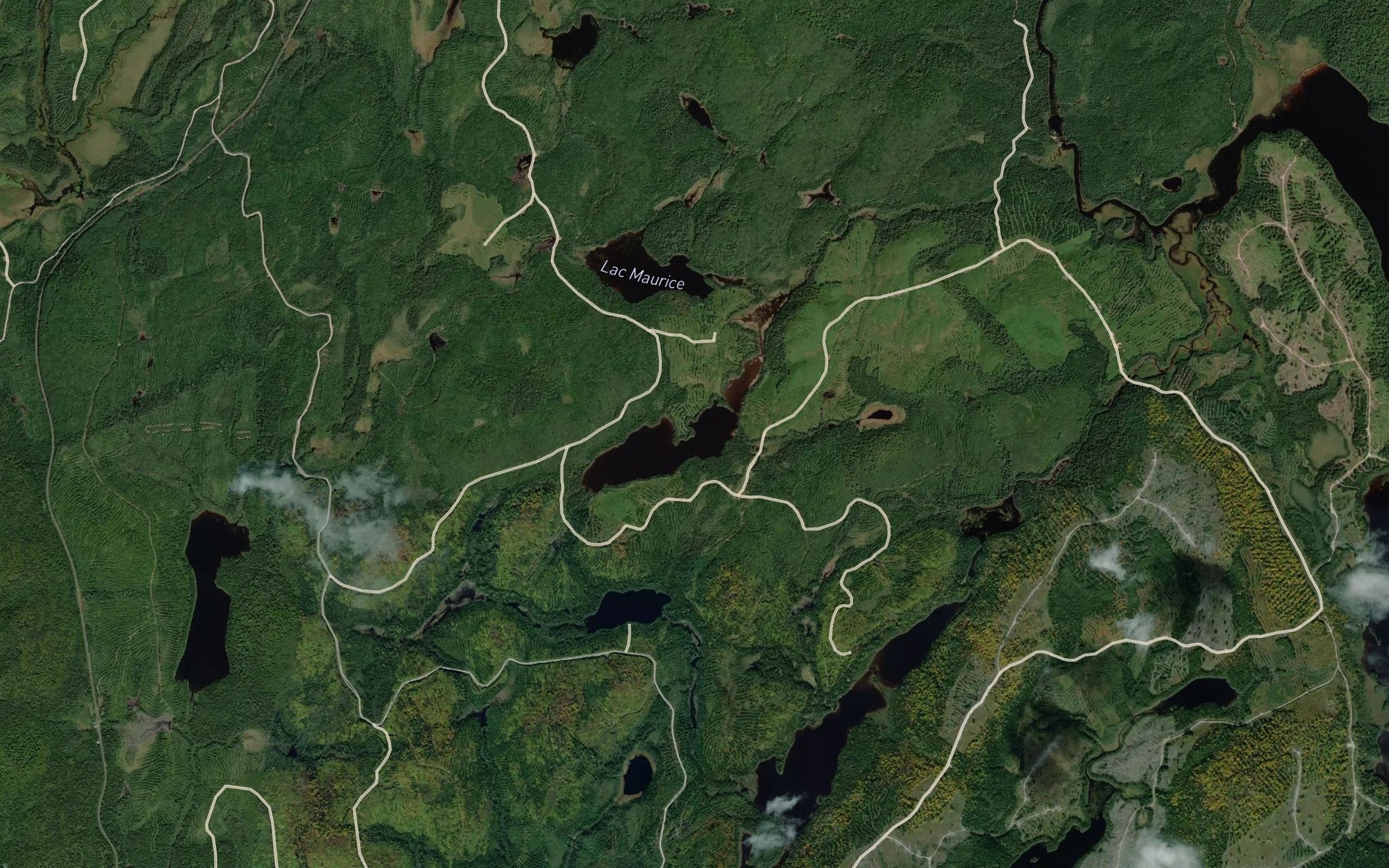 Satellite map of the Lac Rivers