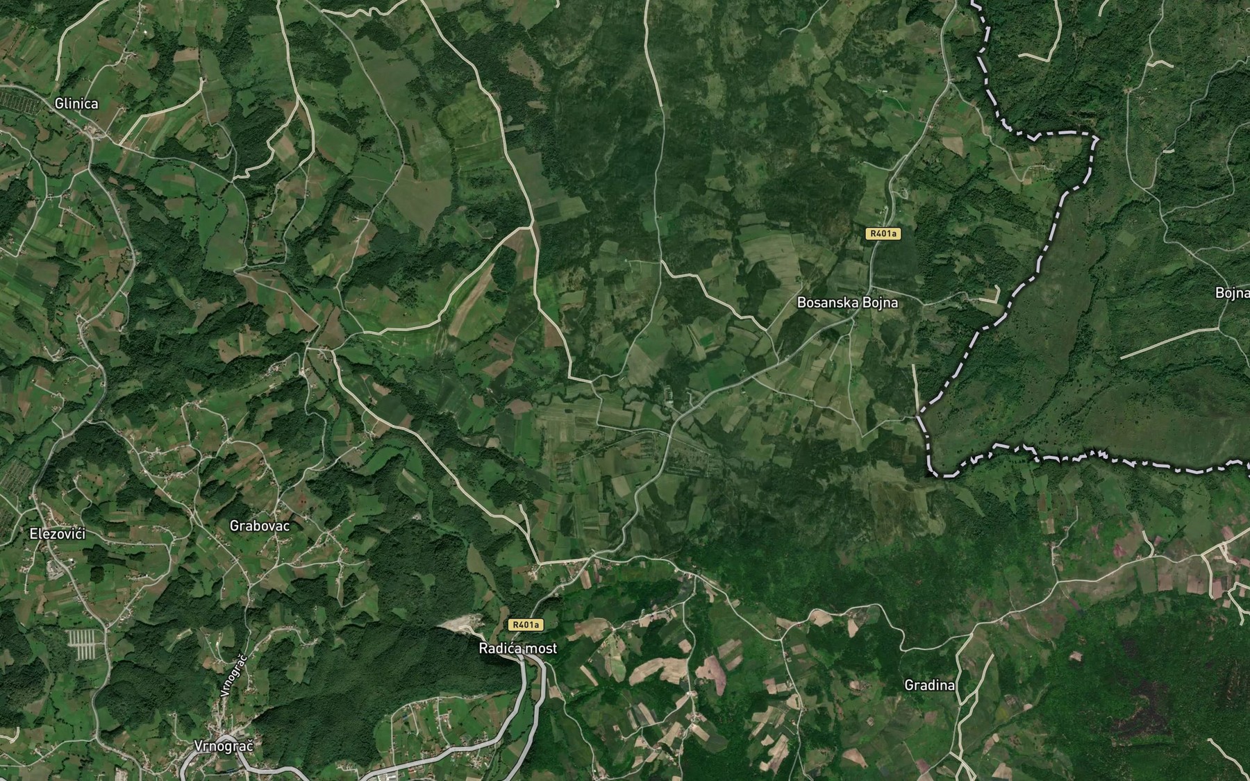 Satellite map of the Cemernica