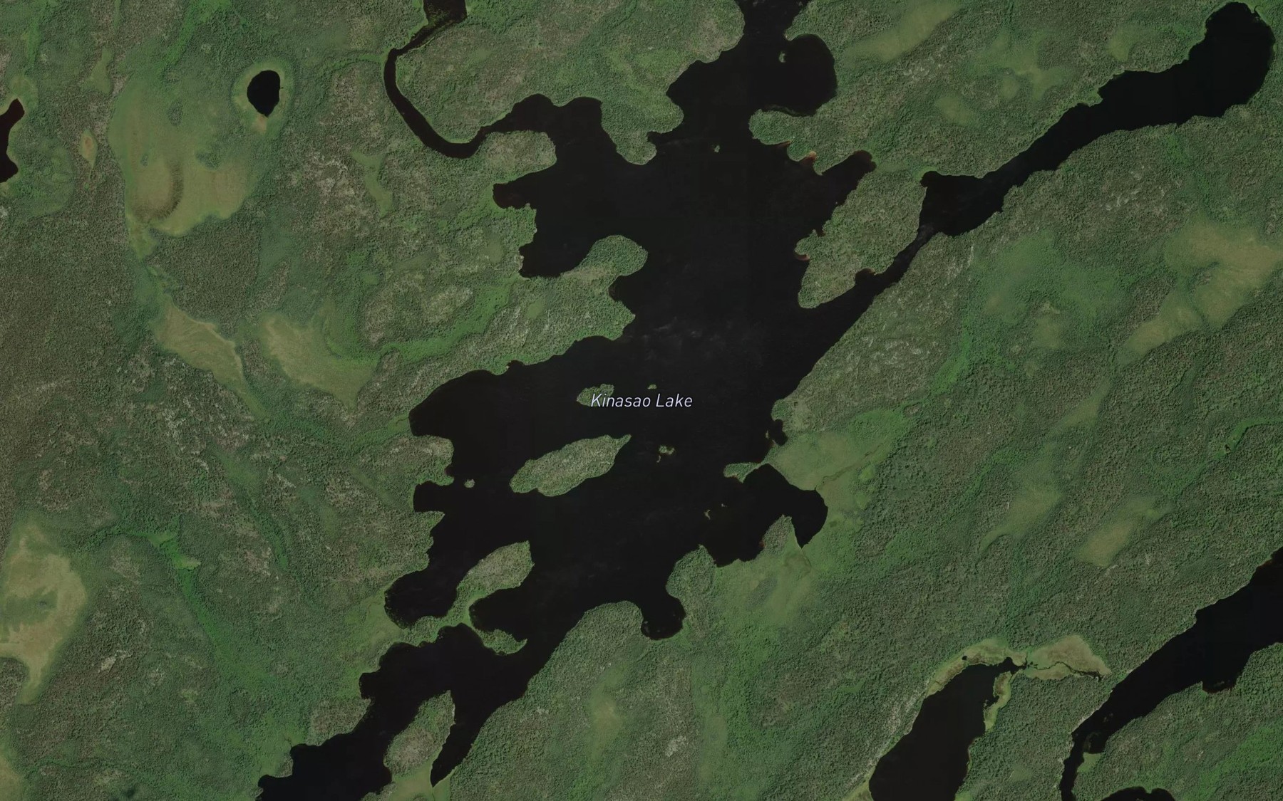 Satellite map of the Kinasao Lake