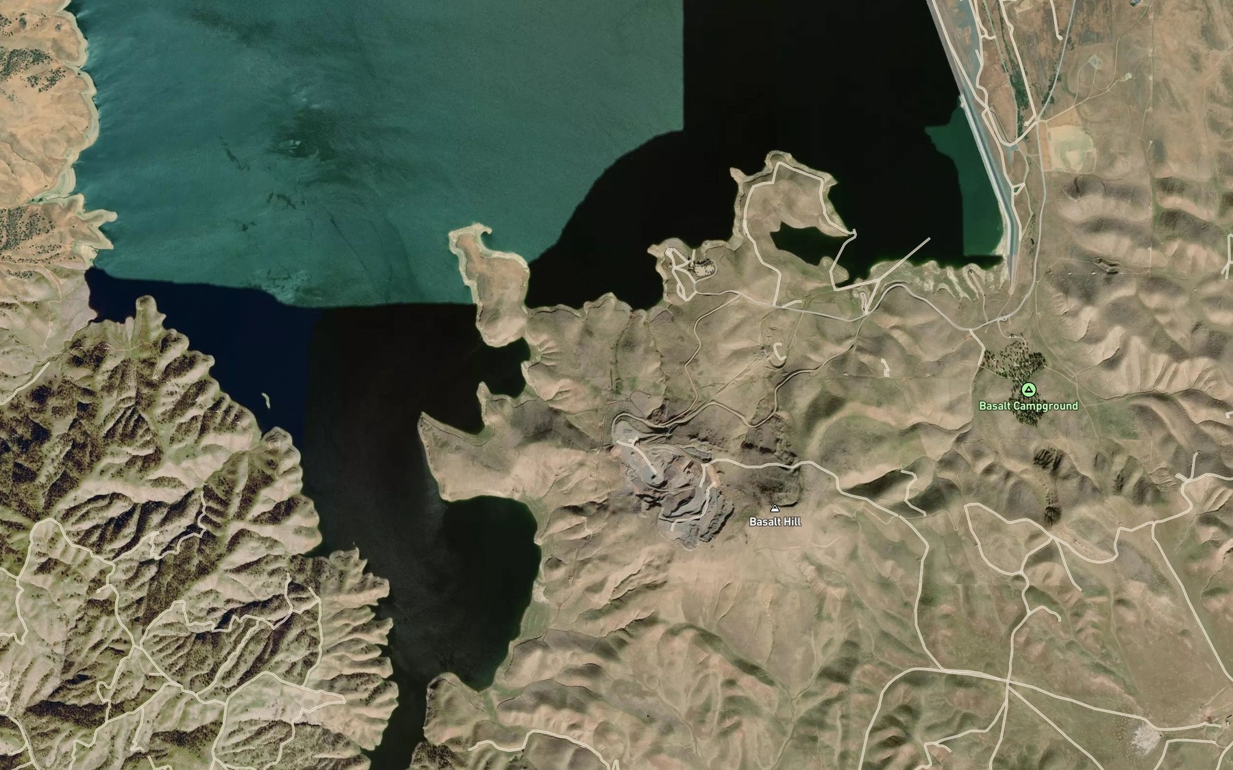 Satellite map of the Willow Spring