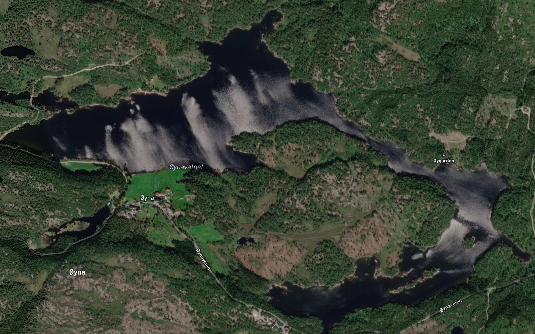 Satellite map of the Oynavatn