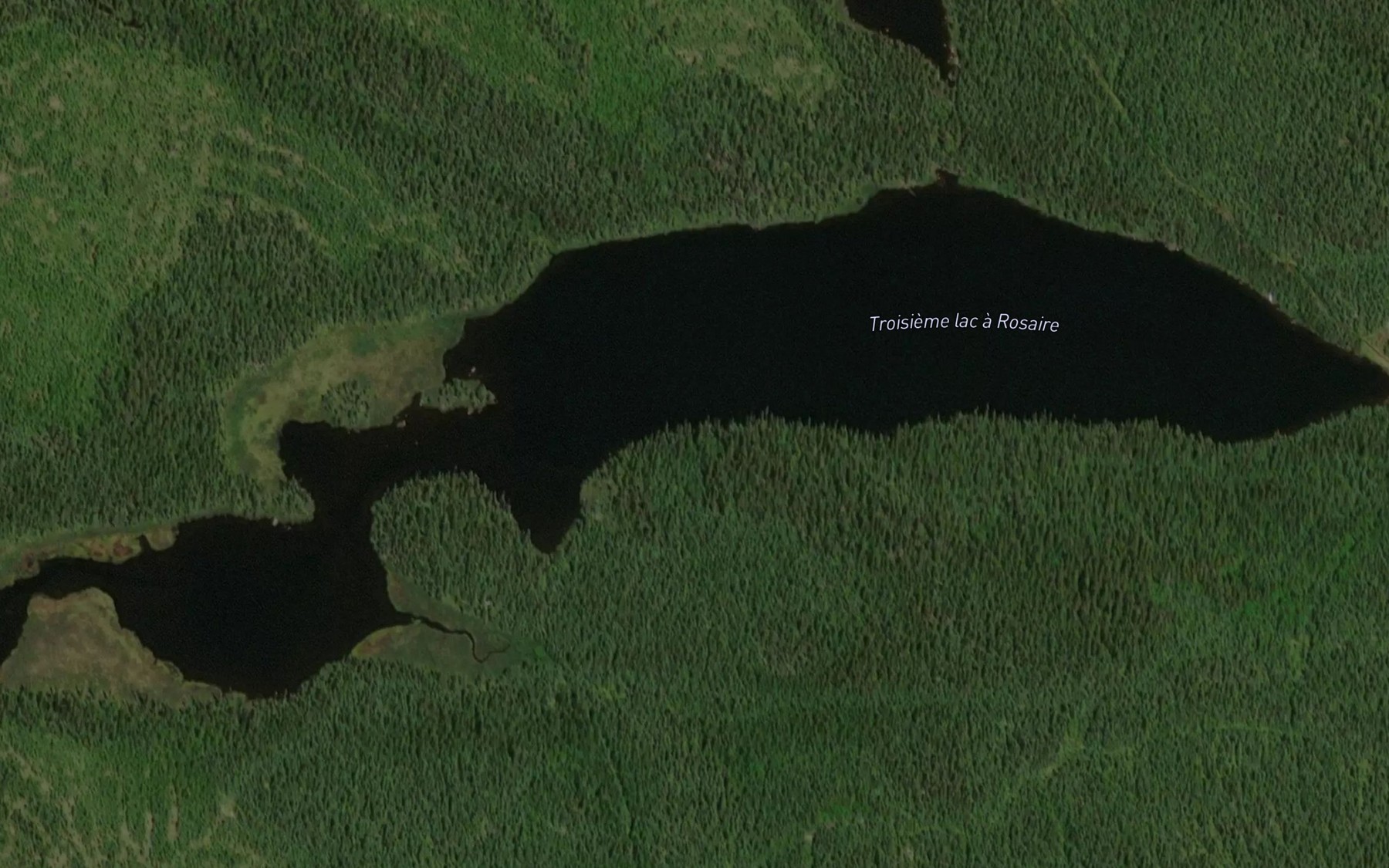 Satellite map of the Troisieme lac a Rosaire