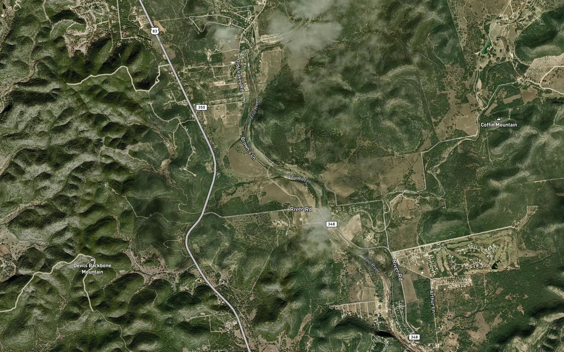 Satellite map of the Sycamore Creek