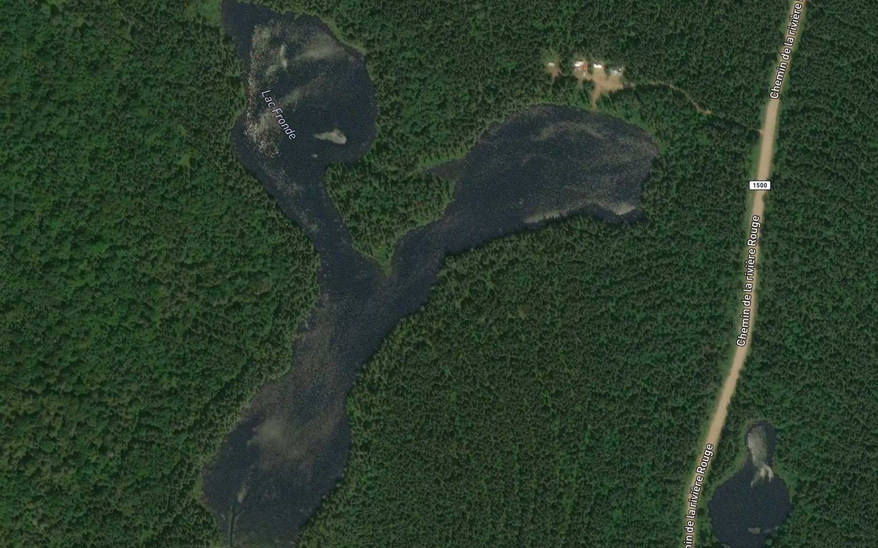 Satellite map of the Lac Fronde