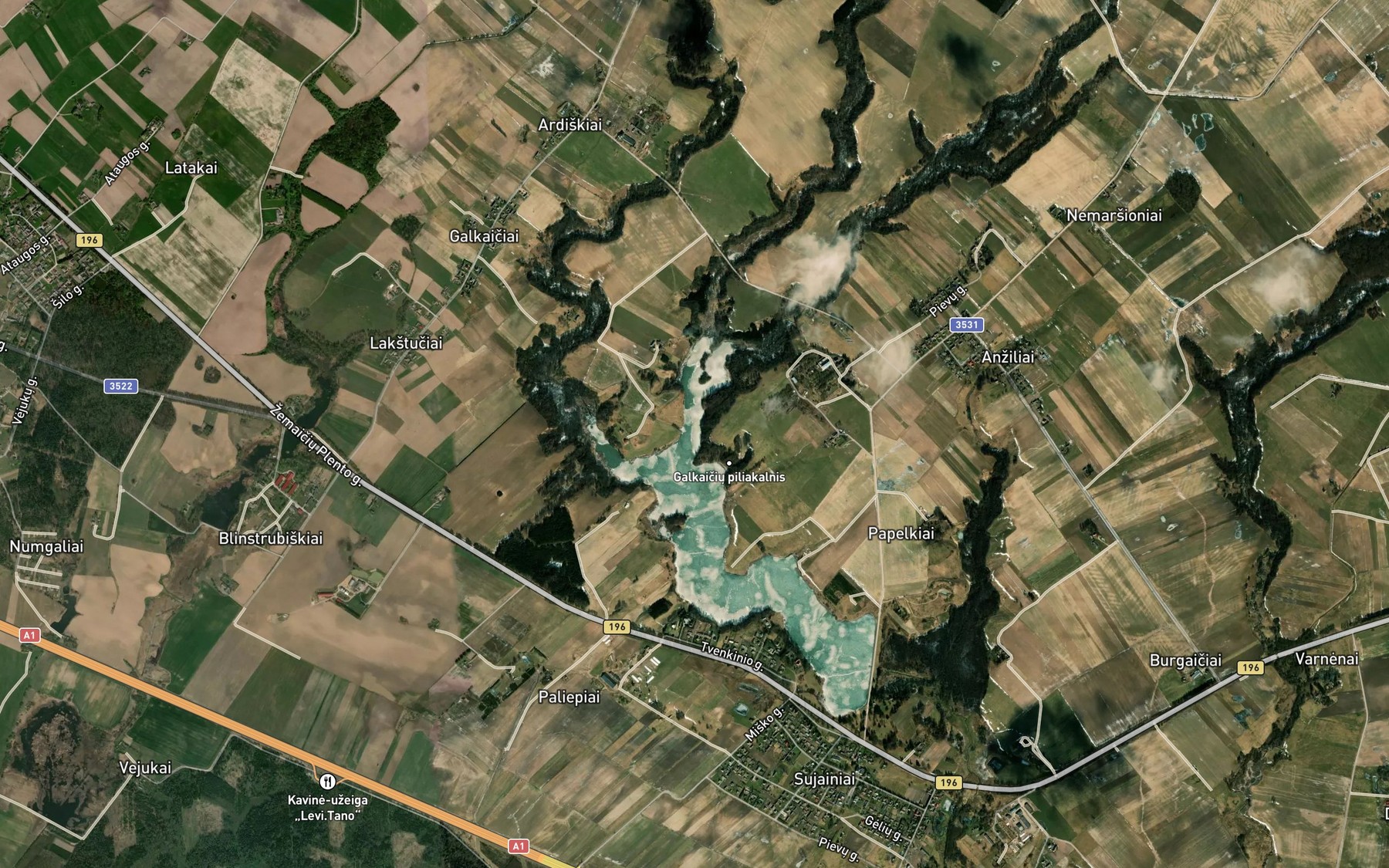 Satellite map of the Kerule