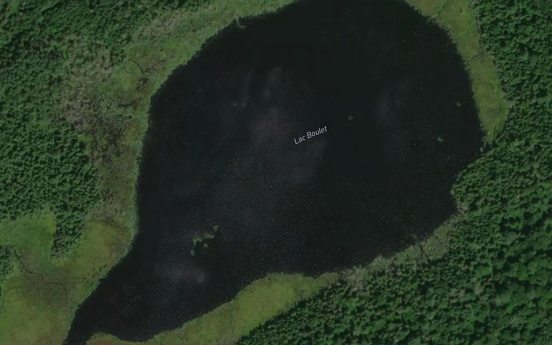 Satellite map of the Lac Boulet