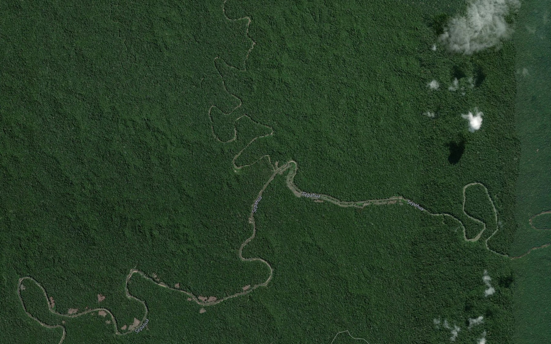 Satellite map of the Rio Shimbillo