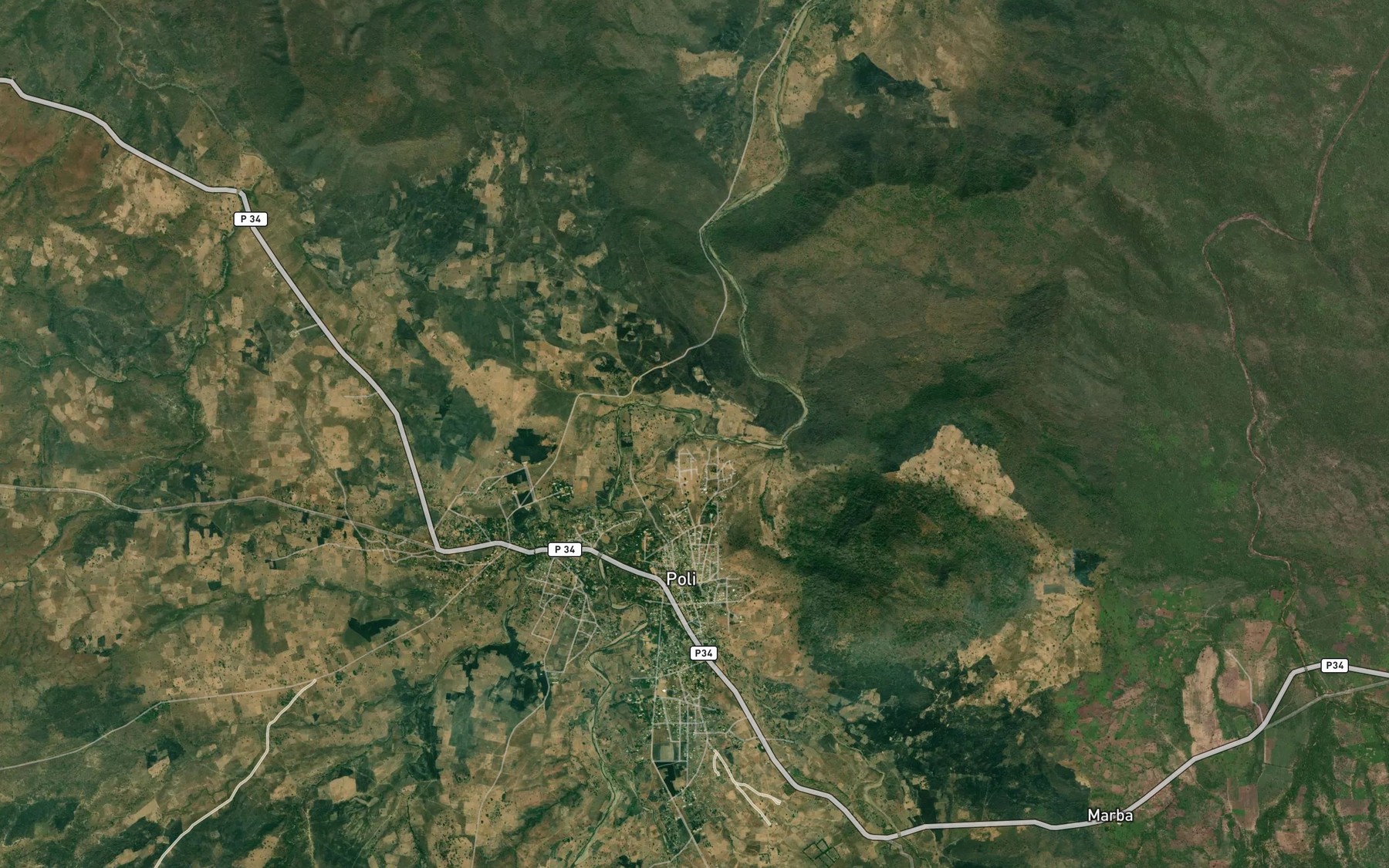 Satellite map of the Mayo Angsang