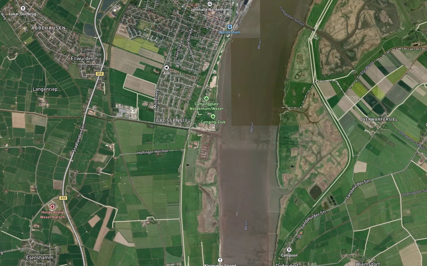 Satellite map of the Grosses Sieltief