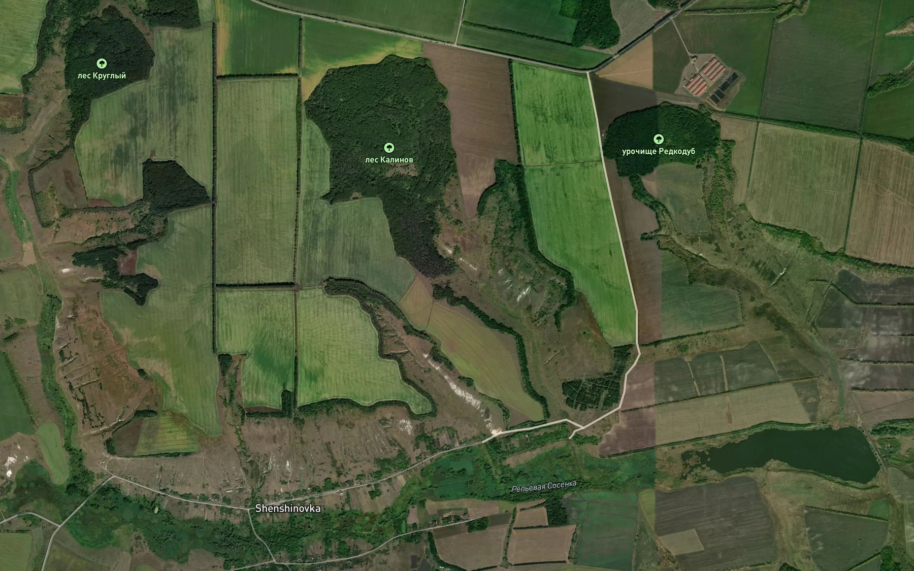 Satellite map of the Balka Kalinov Yar