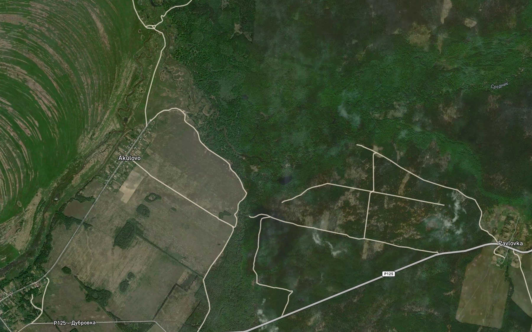 Satellite map of the Mil'chus
