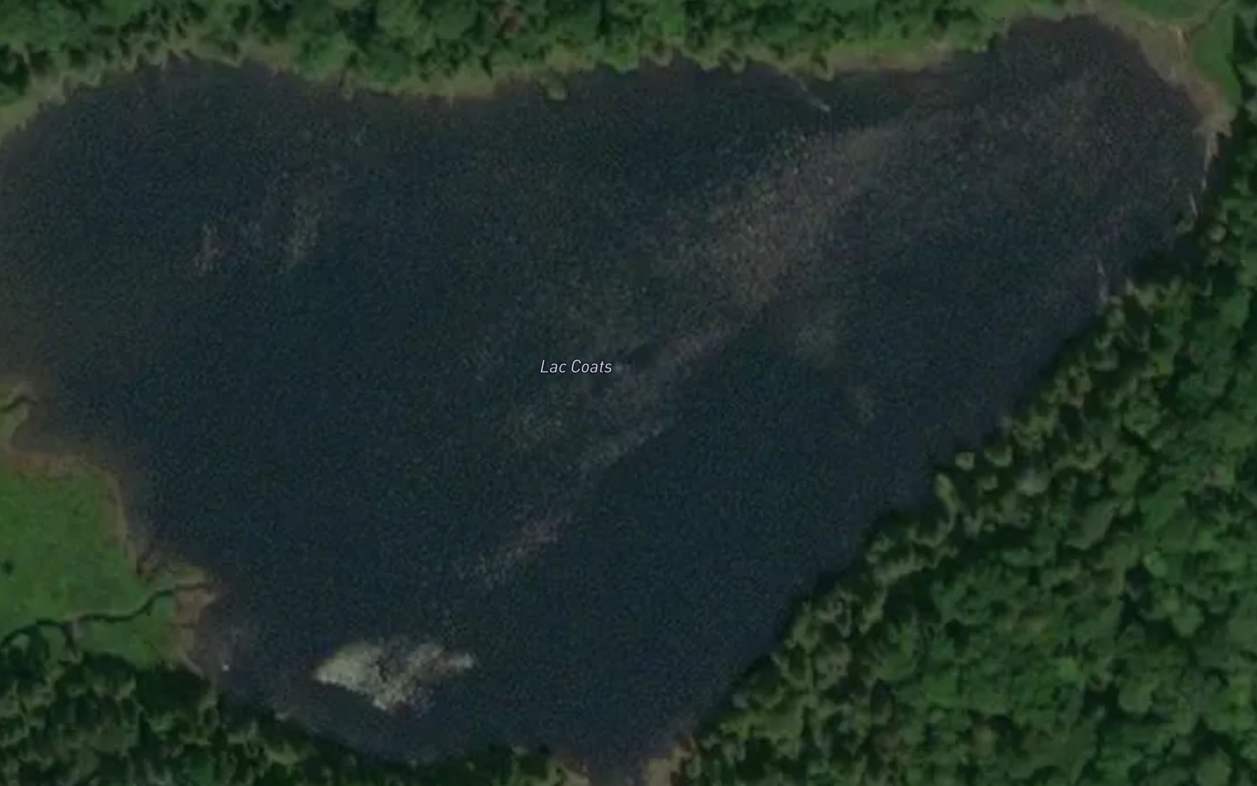 Satellite map of the Lac Coats