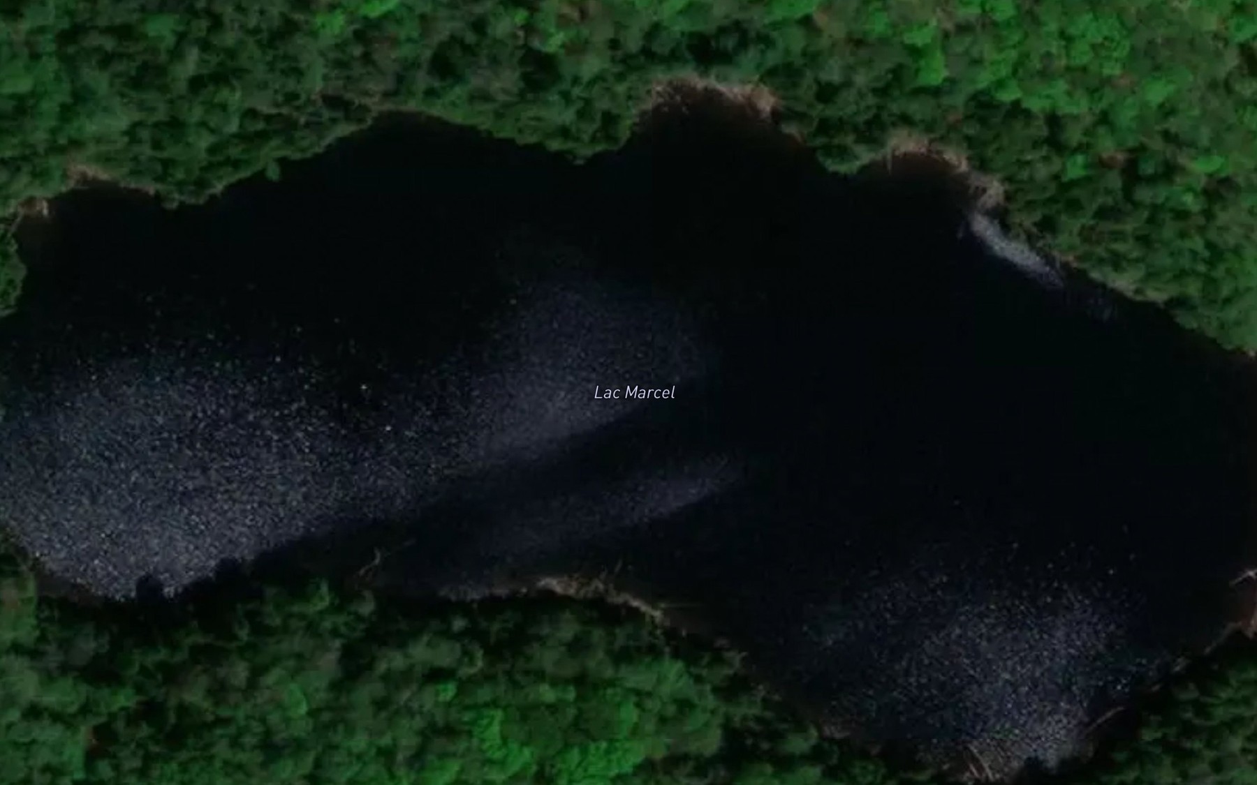 Satellite map of the Lac Marcel