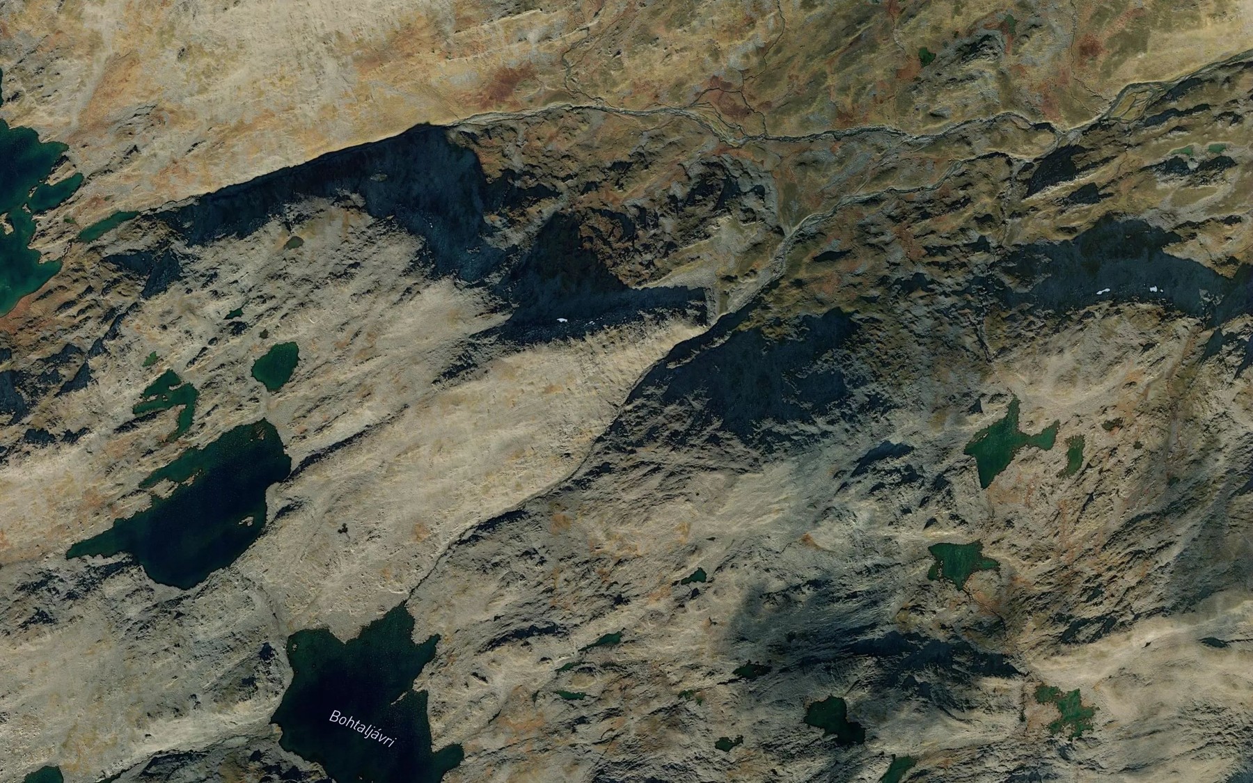 Satellite map of the Battaljakka