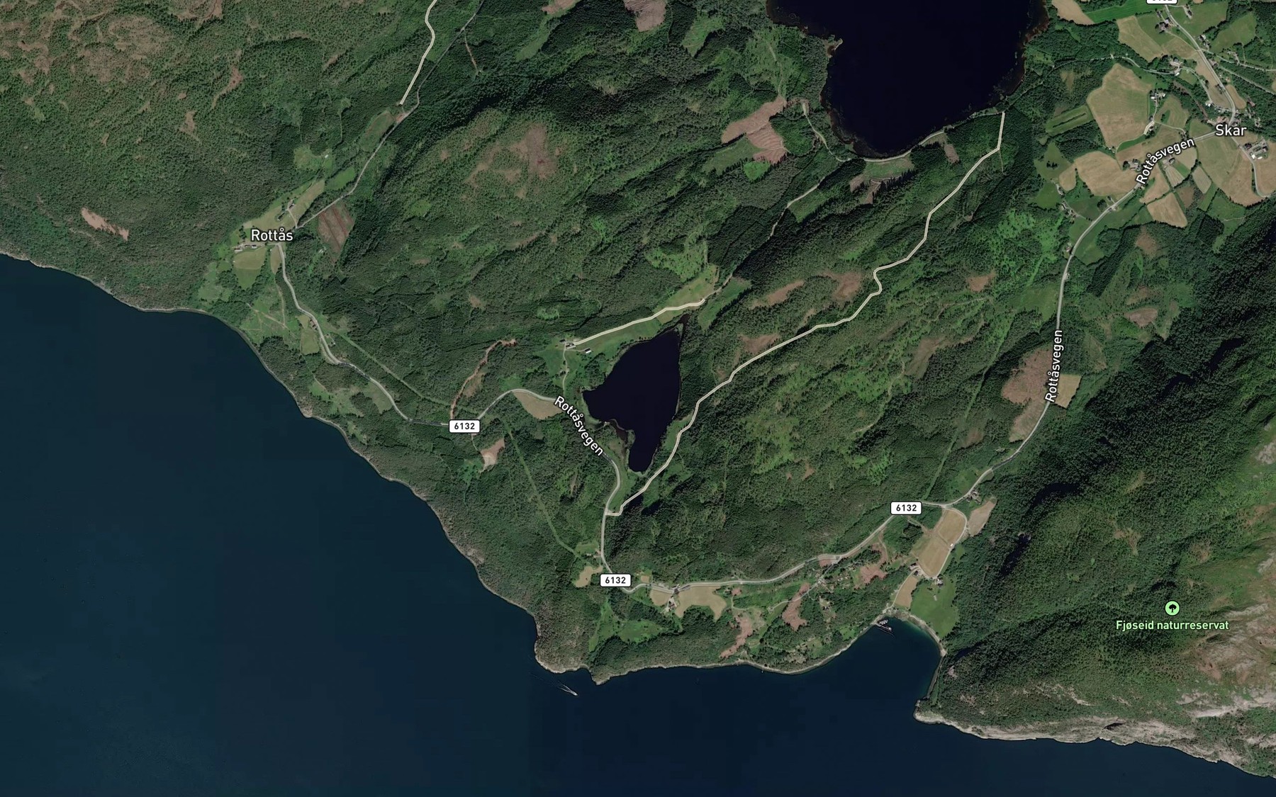 Satellite map of the Ballstadvatnet