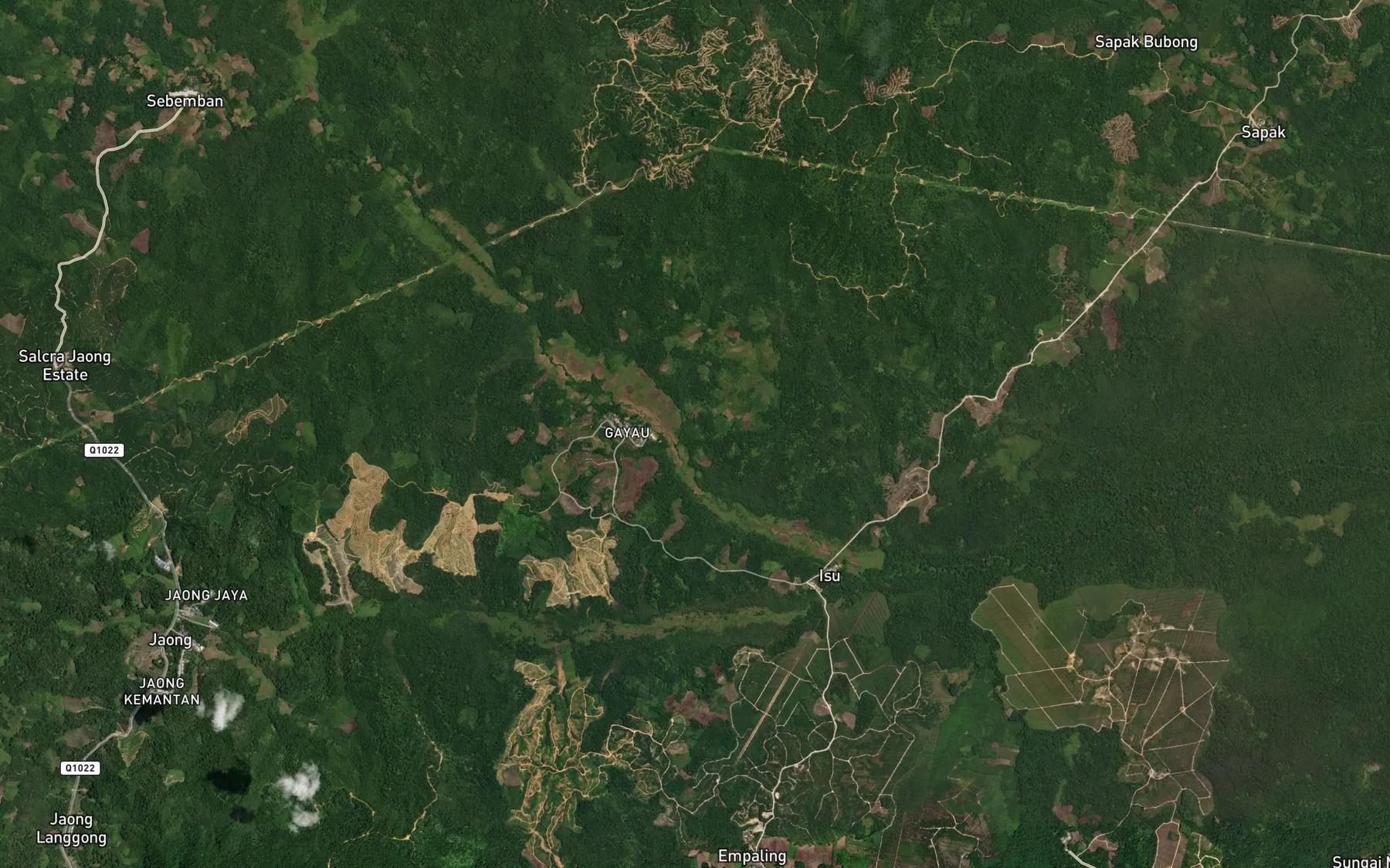 Satellite map of the Lubok Jagoh
