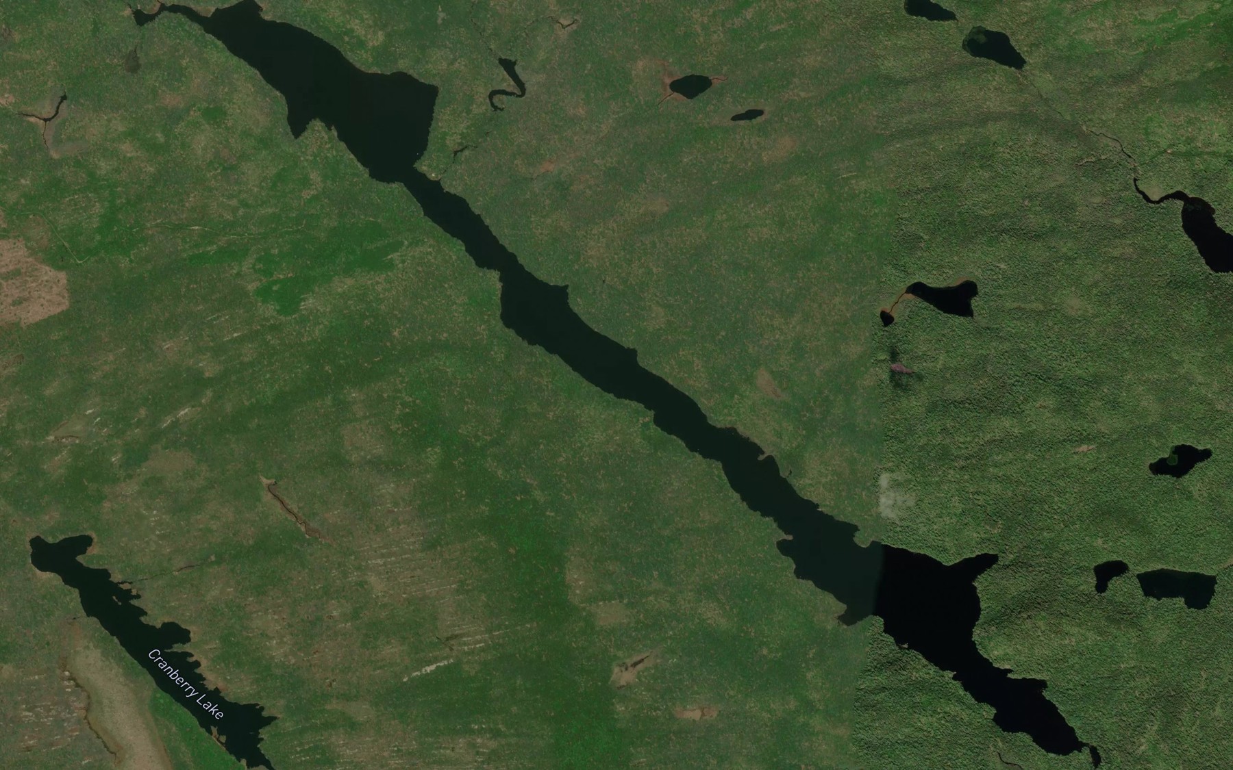 Satellite map of the Ship Harbour Long Lake